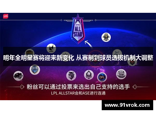 明年全明星赛将迎来新变化 从赛制到球员选拔机制大调整